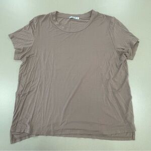 Basic Bae Full Size Round Neck Short Sleeve T-Shirt in Taupe, XL - NWOT
